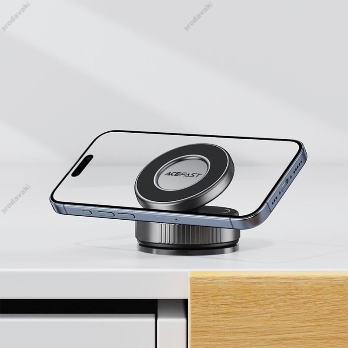 Автомобільний тримач ACEFAST E27 manual suction cup magnetic Phone holder Grey