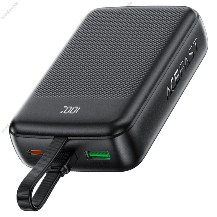 Повербанк портативний акумулятор Power bank ACEFAST M14 PD fast charging 22.5W 20000 mAh Black