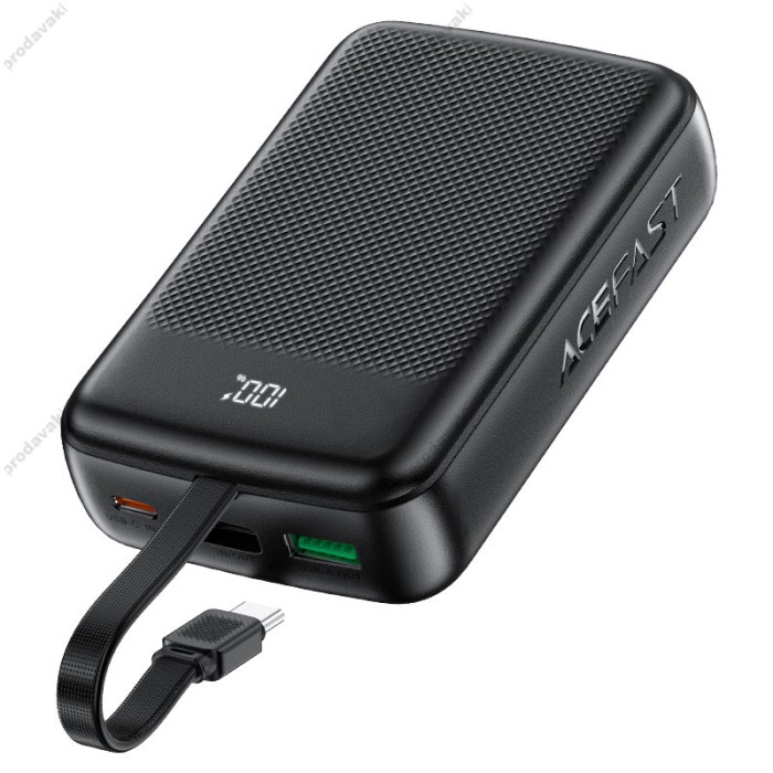 Повербанк портативний акумулятор Power bank ACEFAST M14 PD fast charging 22.5W 20000 mAh Black