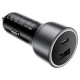 Автомобільний зарядний пристрій ACEFAST B21 PD dual port metal 3A 75W Grey