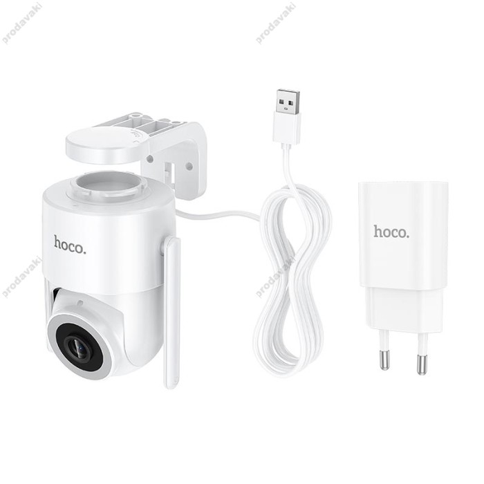 Камера відеоспостереження HOCO D9 outdoor PTZ HD camera 2MP WiFi 2.4G IP65 White