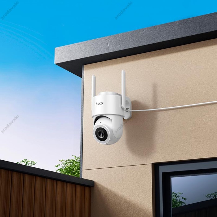 Камера відеоспостереження HOCO D9 outdoor PTZ HD camera 2MP WiFi 2.4G IP65 White