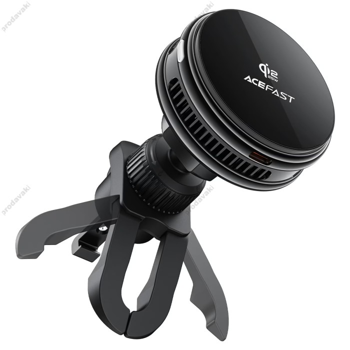 Автомобільний тримач ACEFAST D66 QI2 cooling MagSafe wireless charging car holder 25W Black