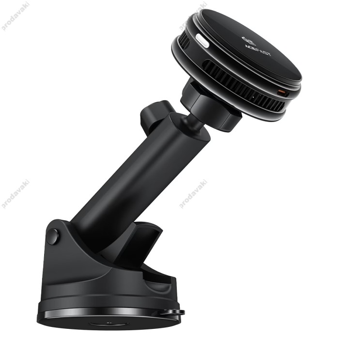 Автомобільний тримач ACEFAST D67 QI2 MagSafe cooling wireless charging car holder with suction cup 25W Black
