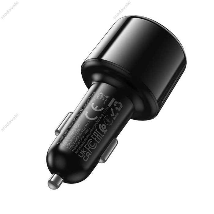 FM-трансмітер HOCO E166 Path car BT FM transmitter BT6.0 42W Black