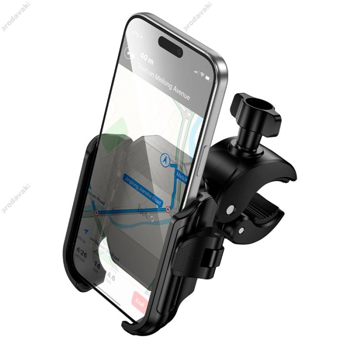 Тримач телефону для велосипеда/мотоцикла Hoco H104 Highway riding holder 4.5-7 Black