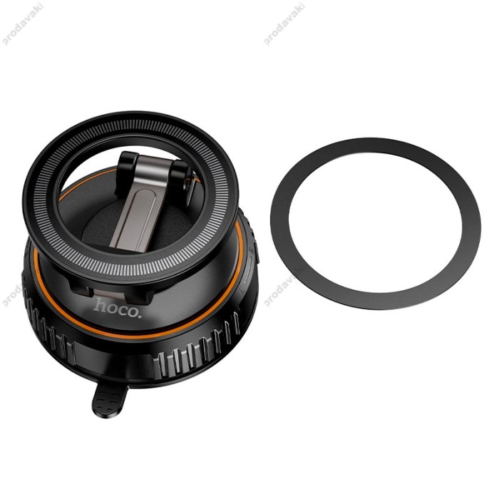 Автомобільний тримач Hoco H105 Journey magnetic car holder with suction cup (multi-scene) 4.5-7" Black
