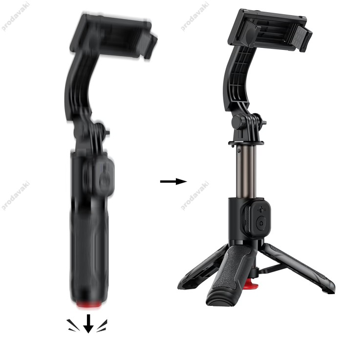 Монопод-трипод ACEFAST E43 selfie stick with automatic tripod 0.63m Black