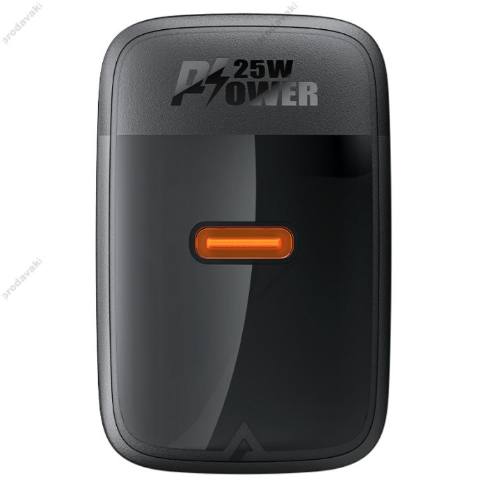 Мережевий зарядний пристрій ACEFAST A104 GaN single USB-C fast charger 25W Black