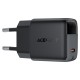 Мережевий зарядний пристрій ACEFAST A113 GaN with digital display 20W Black