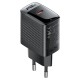 Мережевий зарядний пристрій ACEFAST A102 GaN single USB-C fast charger 30W Black