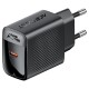 Мережевий зарядний пристрій ACEFAST A102 GaN single USB-C fast charger 30W Black