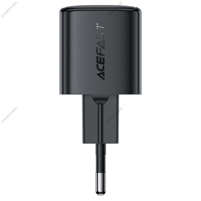 Мережевий зарядний пристрій ACEFAST A117 mini GaN fast charger 20W Black