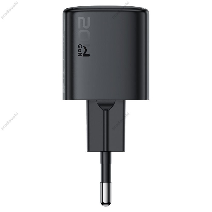 Мережевий зарядний пристрій ACEFAST A117 mini GaN fast charger 20W Black