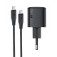 Мережевий зарядний пристрій ACEFAST A118 PD mini GaN USB-C fast charger Type-C cable 30W Black
