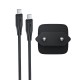 Мережевий зарядний пристрій ACEFAST A118 PD mini GaN USB-C fast charger Type-C cable 30W Black