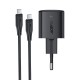 Мережевий зарядний пристрій ACEFAST A118 PD mini GaN USB-C fast charger Type-C cable 30W Black