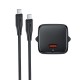 Мережевий зарядний пристрій ACEFAST A118 PD mini GaN USB-C fast charger Type-C cable 30W Black