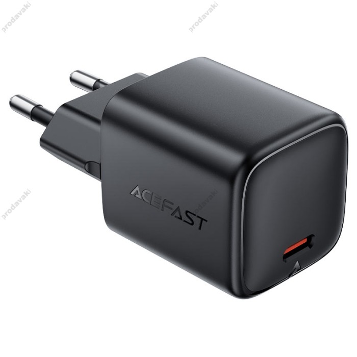 Мережевий зарядний пристрій ACEFAST A119 mini GaN fast charger 45W Black