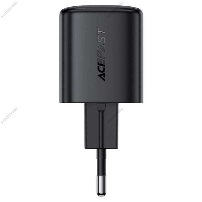 Мережевий зарядний пристрій ACEFAST A119 mini GaN fast charger 45W Black