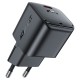 Мережевий зарядний пристрій ACEFAST A77 PD mini GaN USB-C charger 30W Black
