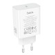 Мережевий зарядний пристрій HOCO C162A Source single port PD charger Type-C cable 60W White