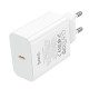 Мережевий зарядний пристрій HOCO C162A Source single port PD charger Type-C cable 60W White