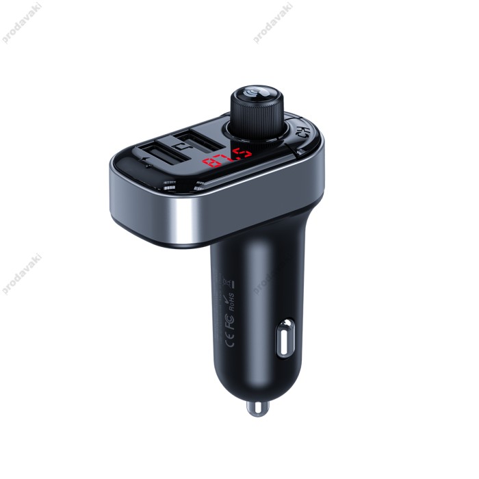 FM - трансмітер XO BCC10 Smart Bluetooth MP3 +5V3.1A Car Charger black