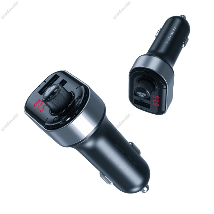 FM - трансмітер XO BCC10 Smart Bluetooth MP3 +5V3.1A Car Charger black
