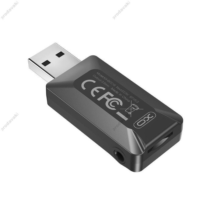 FM - трансмітер XO BCC16 Transmitter Support FM Transmitter + Support TF Card Black