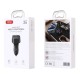 FM - трансмітер XO BCC17 Smart Bluetooth MP3 A+C Dual Port PD30W Black