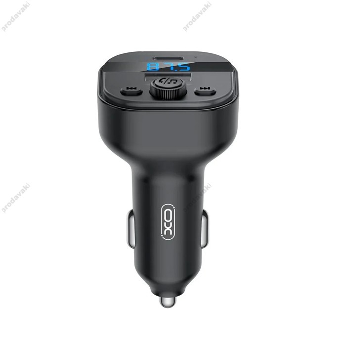 FM - трансмітер XO BCC18 Smart Bluetooth MP3 Car Charger Type-C 3A Black