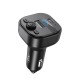 FM - трансмітер XO BCC18 Smart Bluetooth MP3 Car Charger Type-C 3A Black
