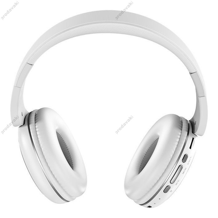 Бездротові Bluetooth навушники Hoco W23 Brilliant sound White