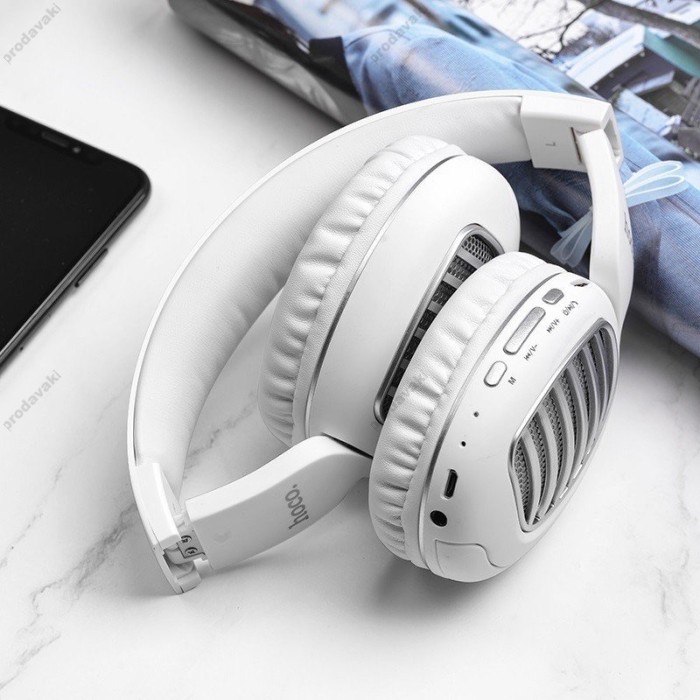 Бездротові Bluetooth навушники Hoco W23 Brilliant sound White