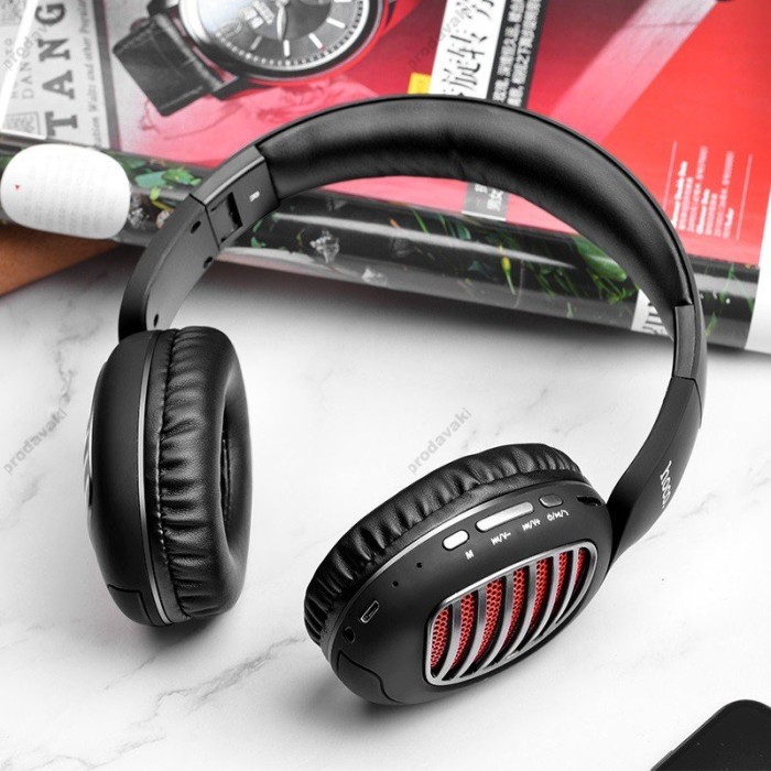 Бездротові Bluetooth навушники Hoco W23 Brilliant sound Black