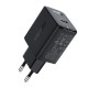 Мережевий зарядний пристрій ACEFAST A21 GaN USB-C fast charger 30W Black