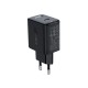 Мережевий зарядний пристрій ACEFAST A21 GaN USB-C fast charger 30W Black