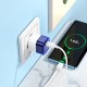 Мережевий зарядний пристрій HOCO C125A Transparent tribute single-port Type-C cable 20W Transparent-blue