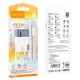 Мережевий зарядний пристрій HOCO C125A Transparent tribute single-port Type-C cable 20W Transparent-blue