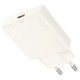 Мережевий зарядний пристрій HOCO N44 Biscuit single port charger Type-C cable 30W Moonlight white