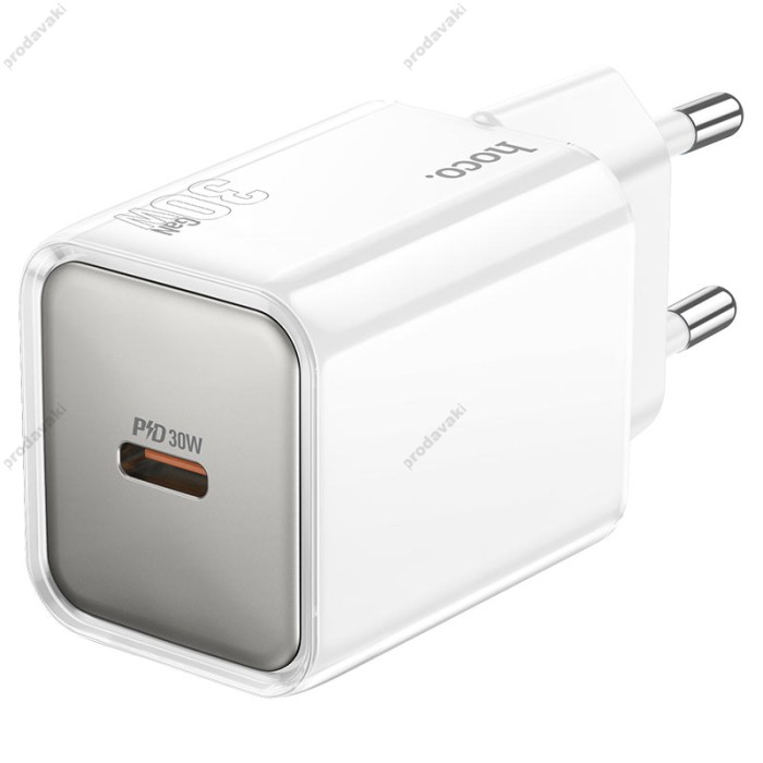 Мережевий зарядний пристрій HOCO N47 Glorious single port chargerr 30W White