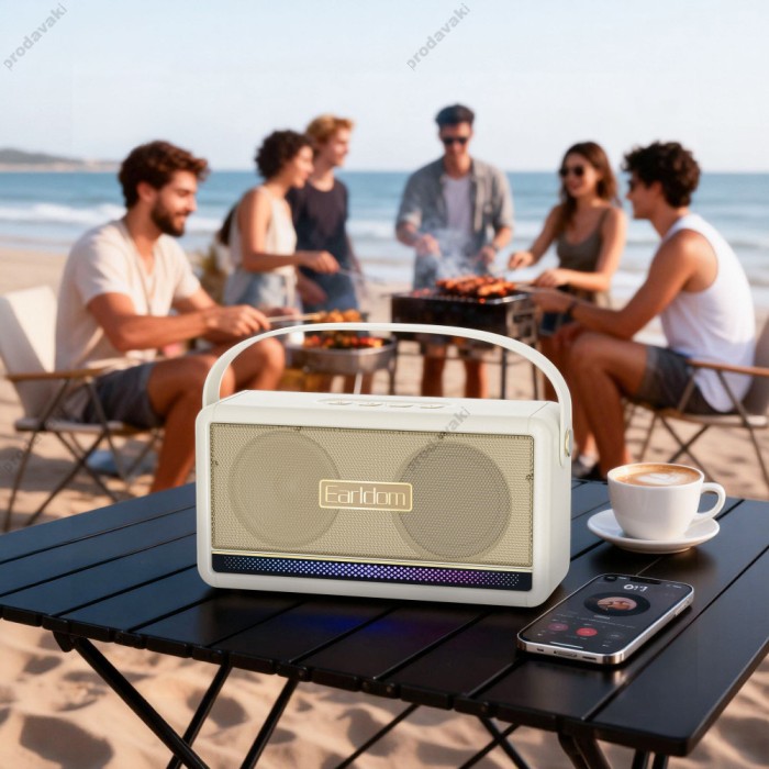 Портативна колонка Bluetooth Earldom ET-A48 White