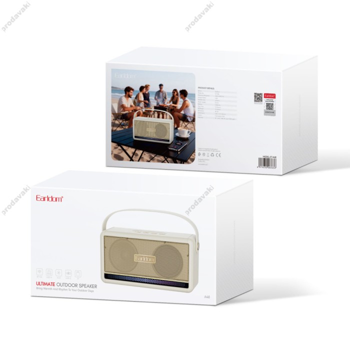 Портативна колонка Bluetooth Earldom ET-A48 White