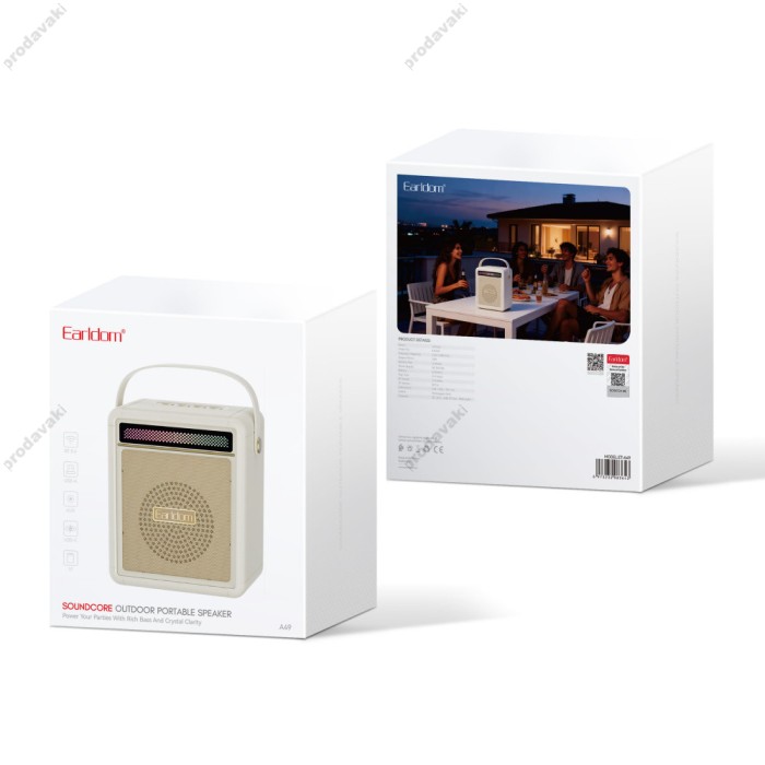 Портативна колонка Bluetooth Earldom ET-A49 White