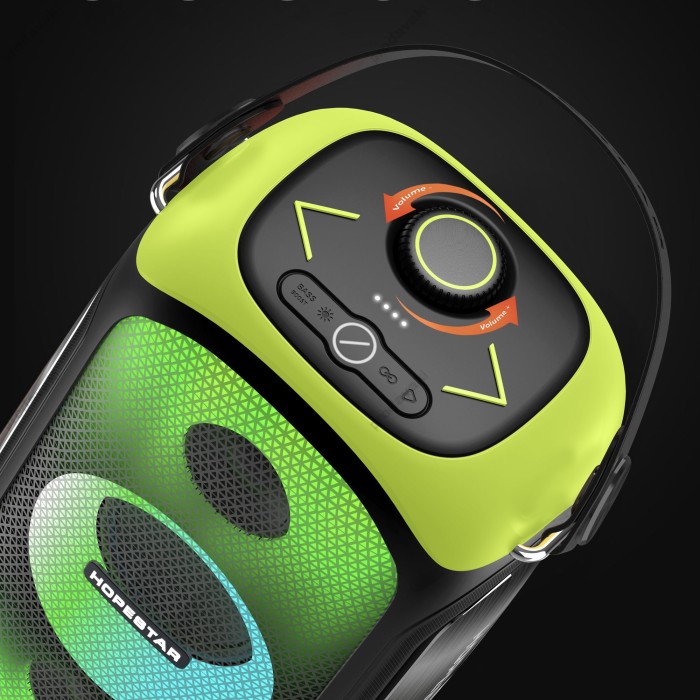 Портативна колонка Bluetooth HOPESTAR Party 300 80W Black-Yellow