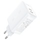 Мережевий зарядний пристрій ACEFAST A29 GaN charger 50W White