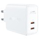 Мережевий зарядний пристрій ACEFAST A29 GaN charger 50W White