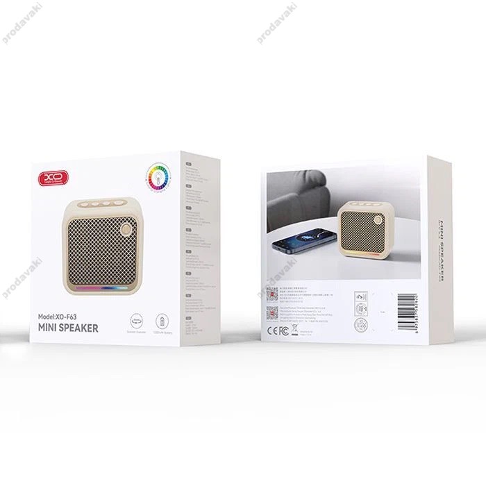 Портативна колонка Bluetooth XO F63 Joy Portable Bluetooth Speaker 5W Beige