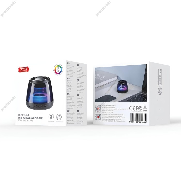 Портативна колонка Bluetooth XO F62 mini Magnetic Portable Audio 5W Black
